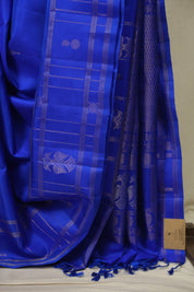 Blue Soft Silk Saree - SRBSSS484