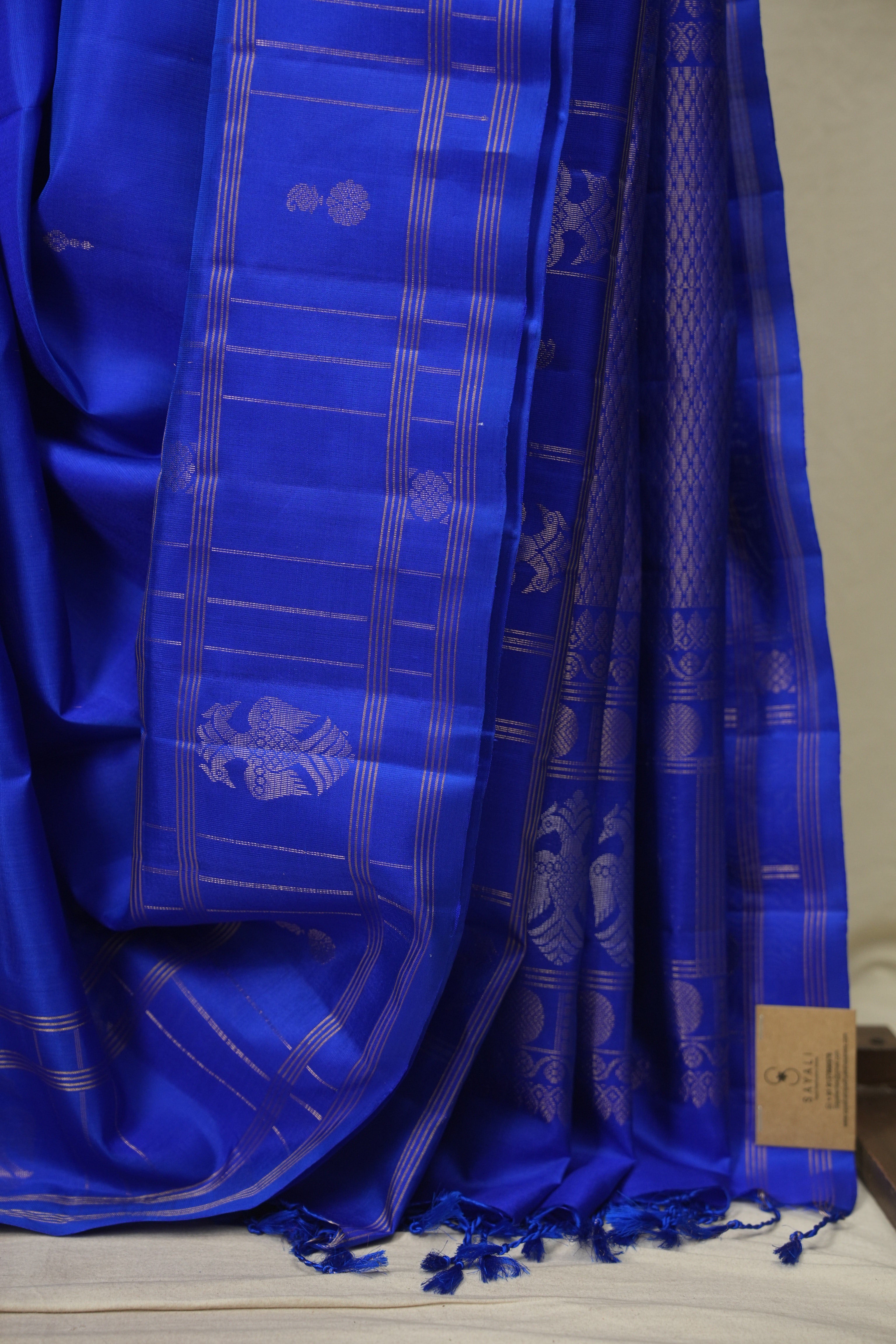 Blue Soft Silk Saree - SRBSSS484