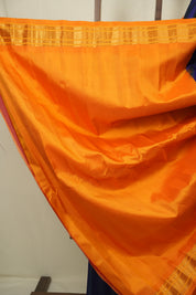 Navy Blue Gadwal Silk Saree - SRNBGSS667