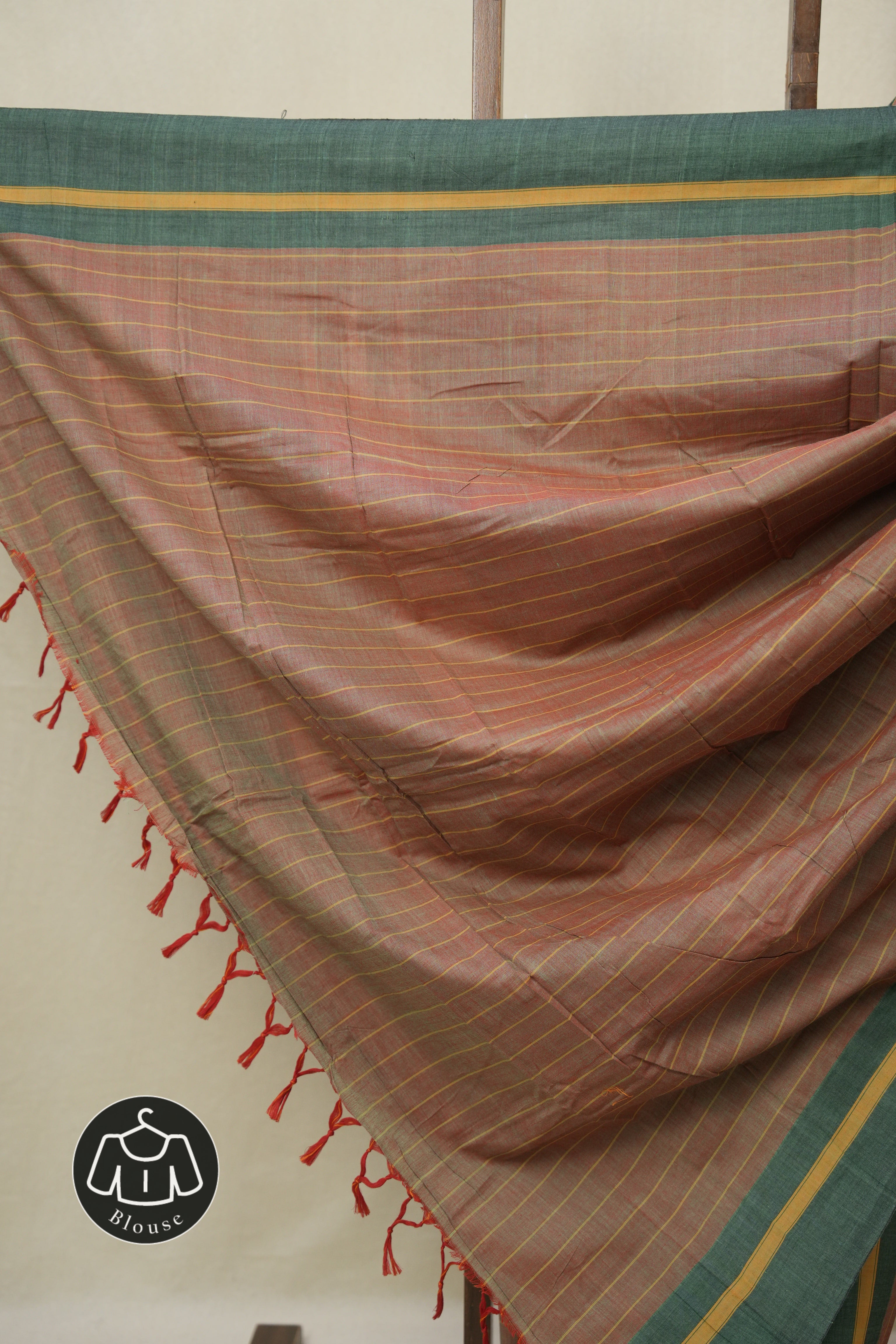 Two Tone Red Cotton Ilkal Saree - SRTTRCIS988
