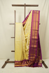 Yellow Gadwal Silk Saree - SRYGSS662