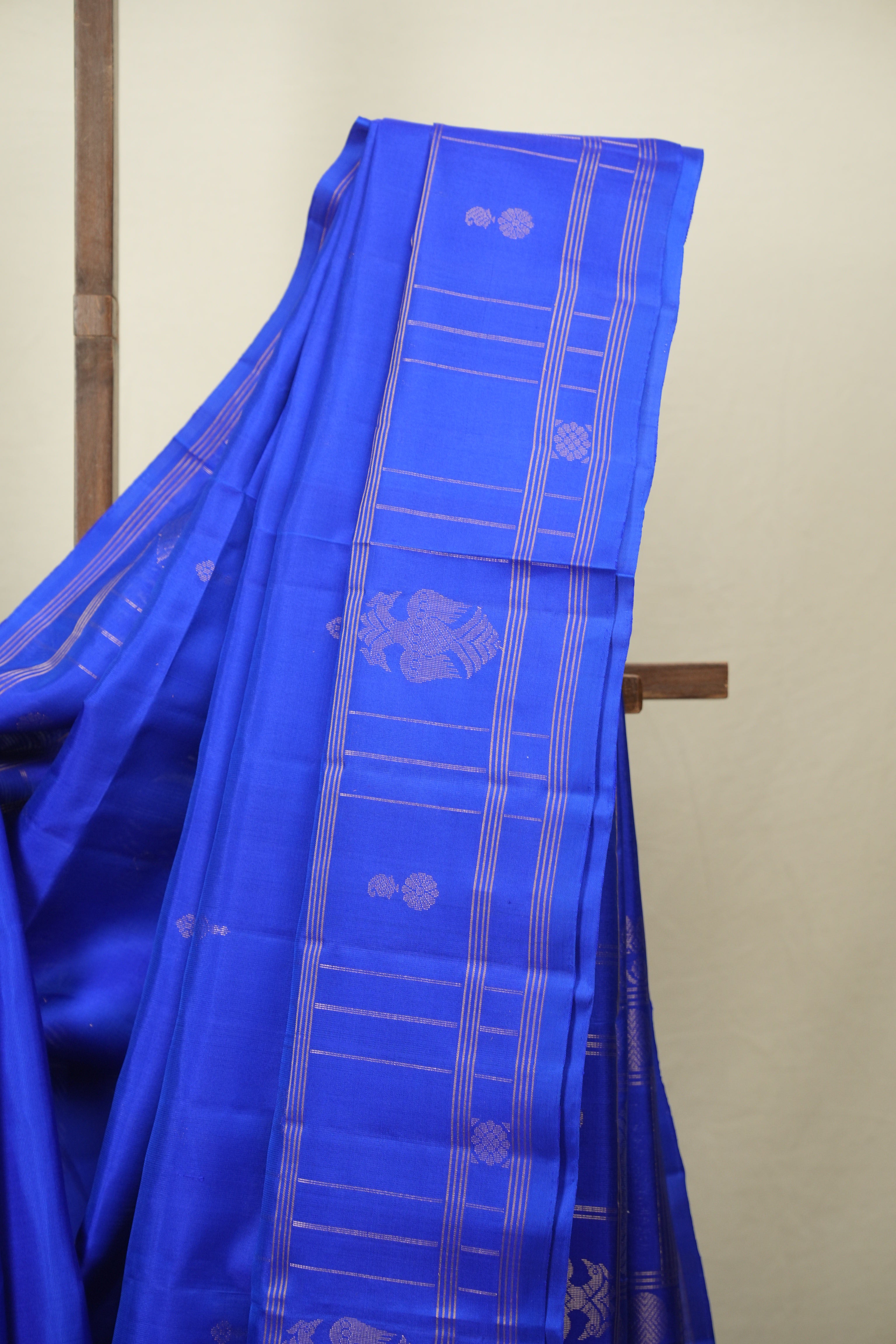 Blue Soft Silk Saree - SRBSSS484