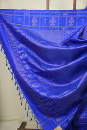 Blue Soft Silk Saree - SRBSSS484