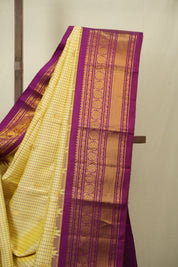 Yellow Gadwal Silk Saree - SRYGSS662