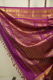 Yellow Gadwal Silk Saree - SRYGSS662