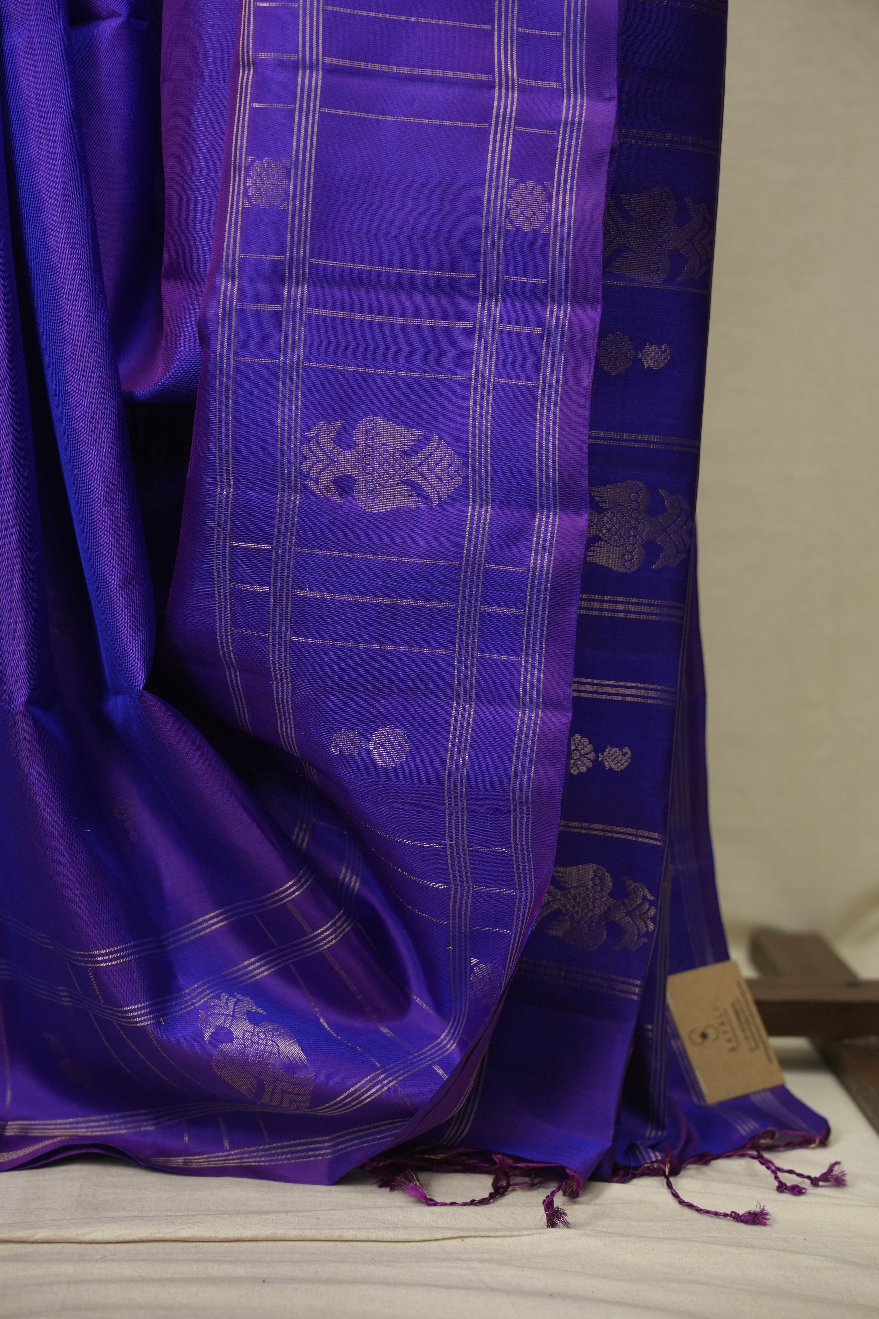 Purple Soft Silk Saree - SRPSSS482