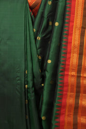 Green Gadwal Silk Saree - SRGGSS665