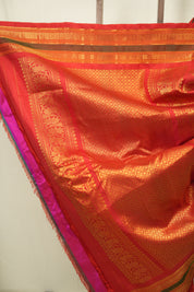 Green Gadwal Silk Saree - SRGGSS665