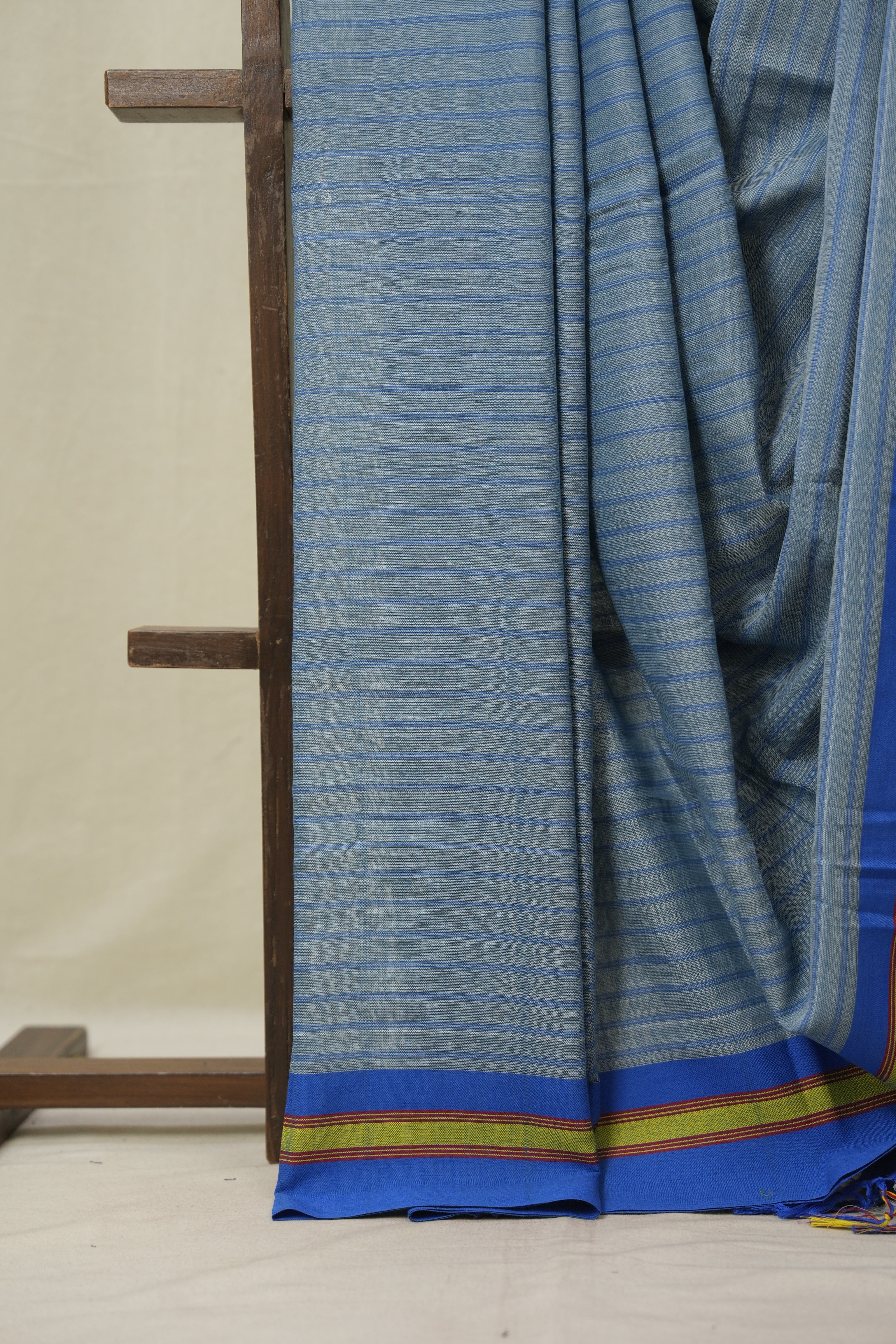 Blue Cotton Ilkal Saree - SRBCIS993