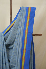 Blue Cotton Ilkal Saree - SRBCIS993
