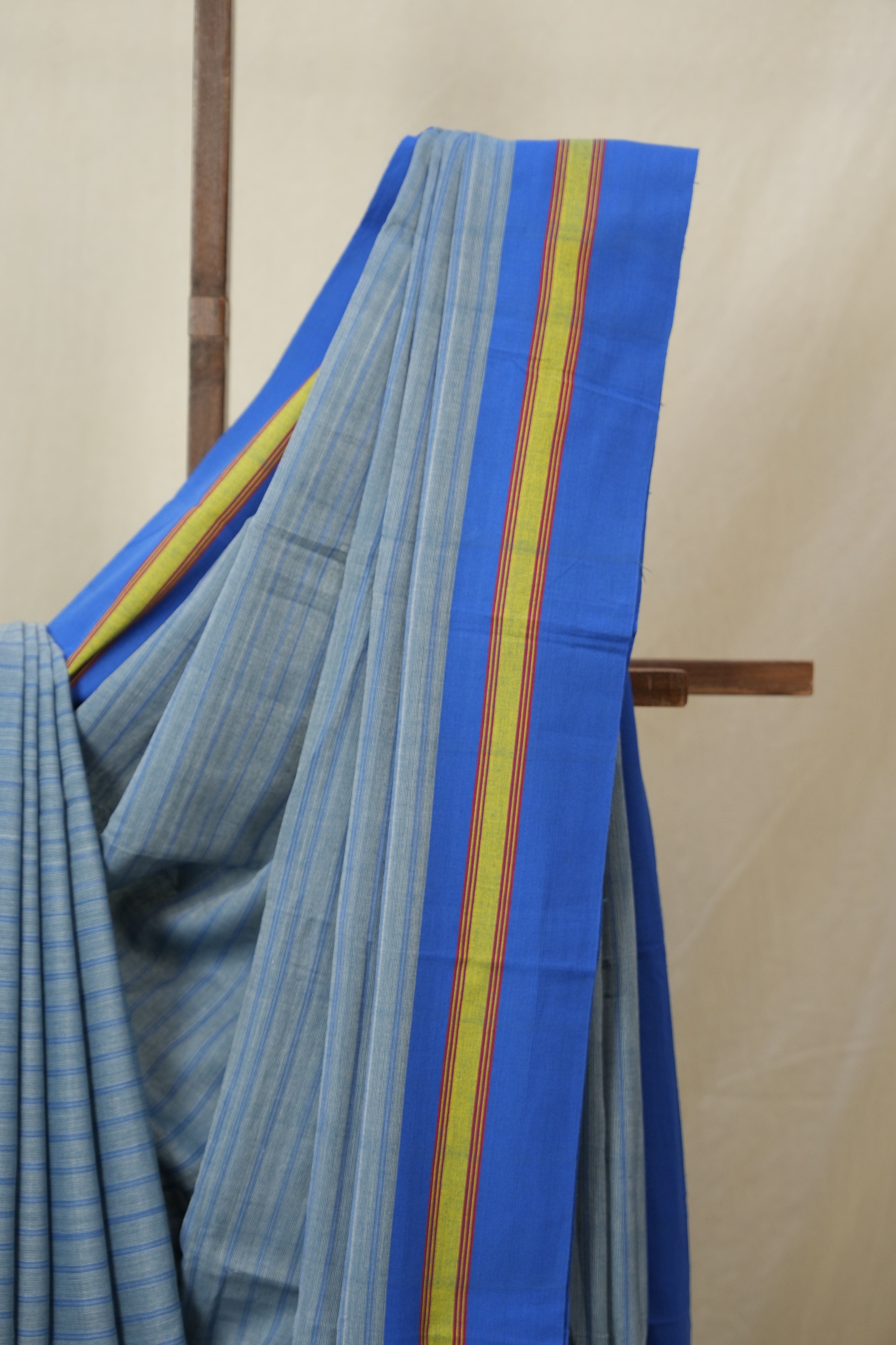 Blue Cotton Ilkal Saree - SRBCIS993