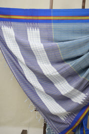 Blue Cotton Ilkal Saree - SRBCIS993