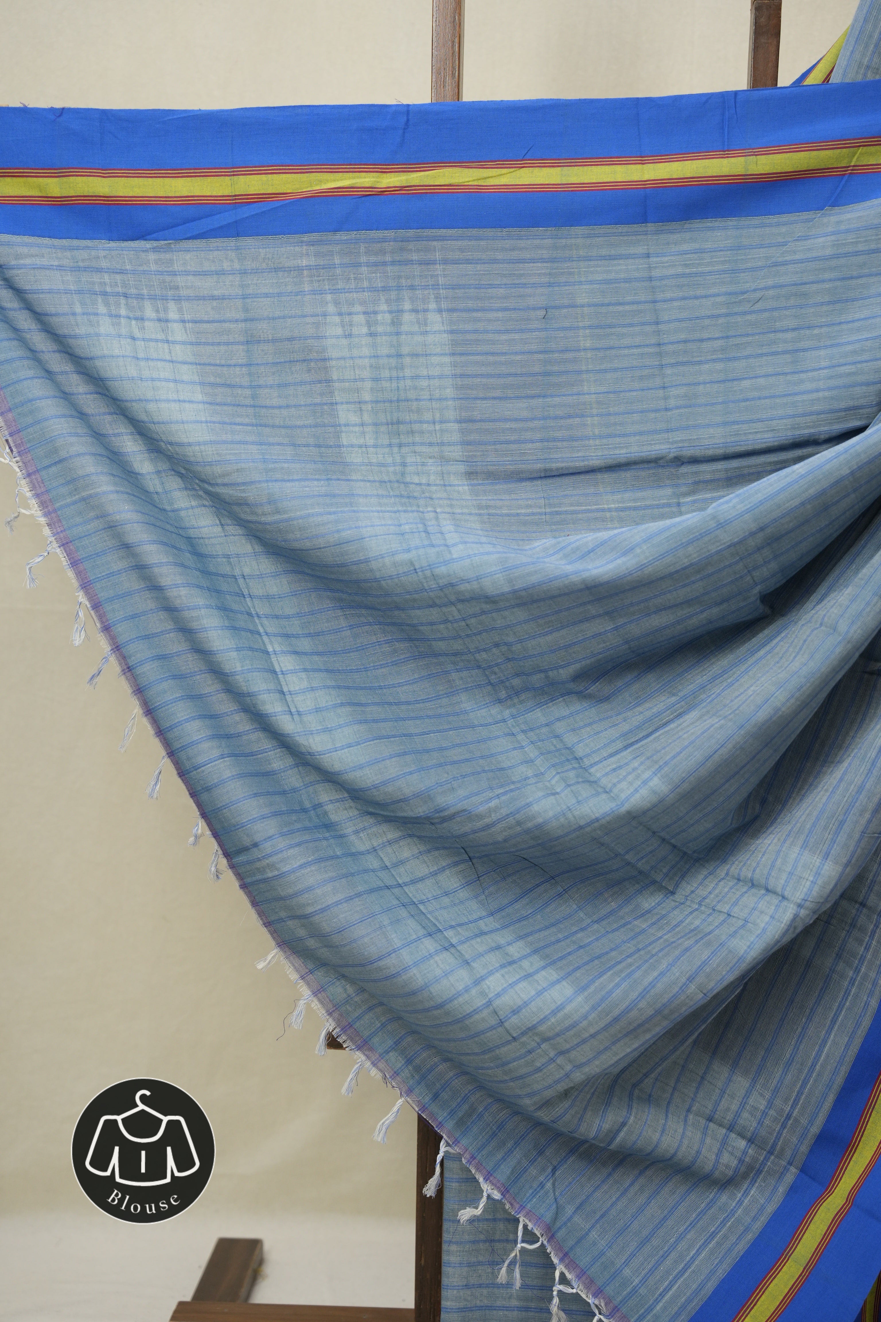 Blue Cotton Ilkal Saree - SRBCIS993