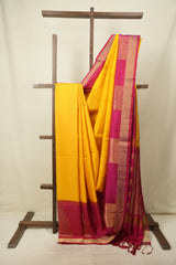 Yellow Soft Silk Saree - SRYSSS499