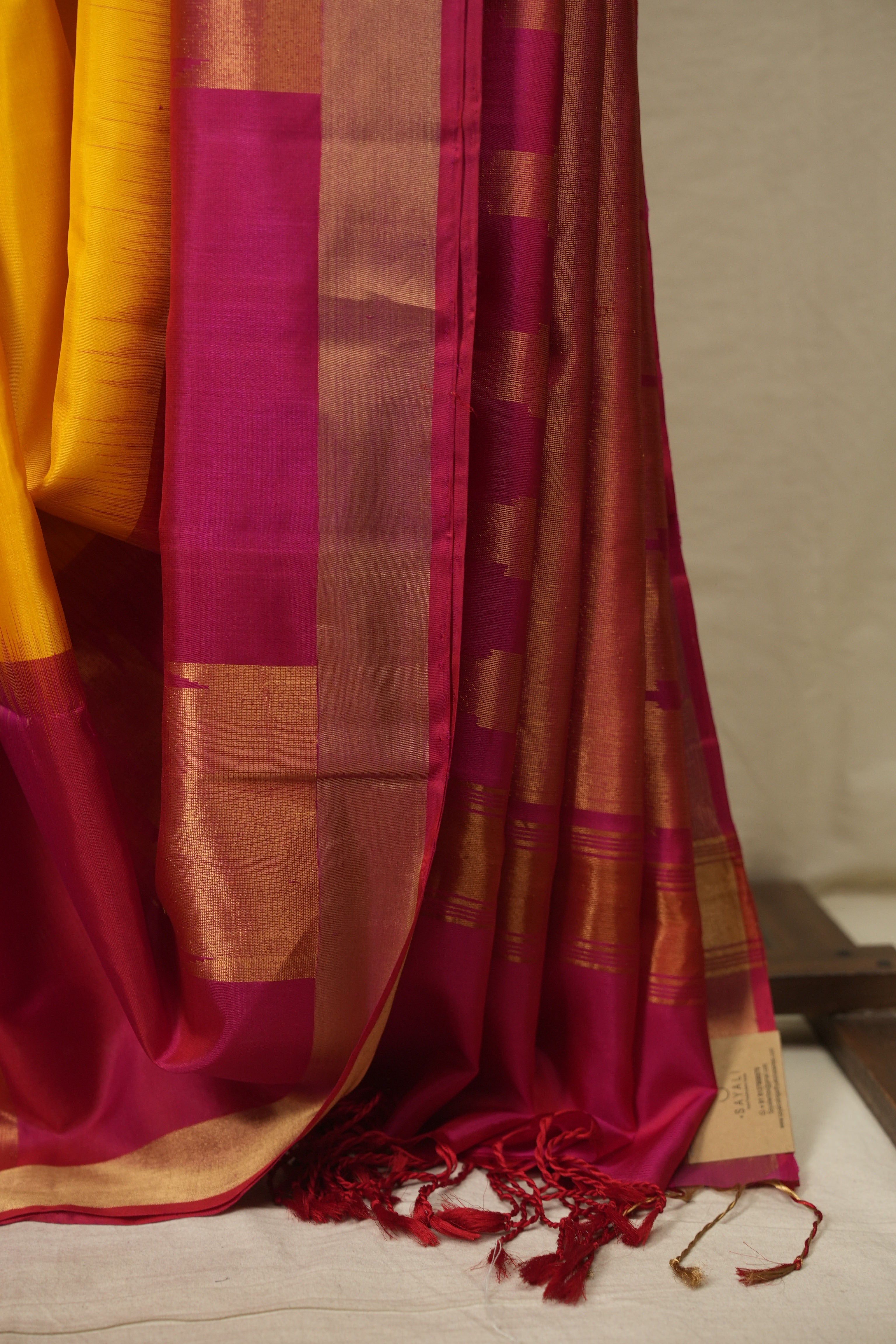 Yellow Soft Silk Saree - SRYSSS499