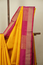 Yellow Soft Silk Saree - SRYSSS499