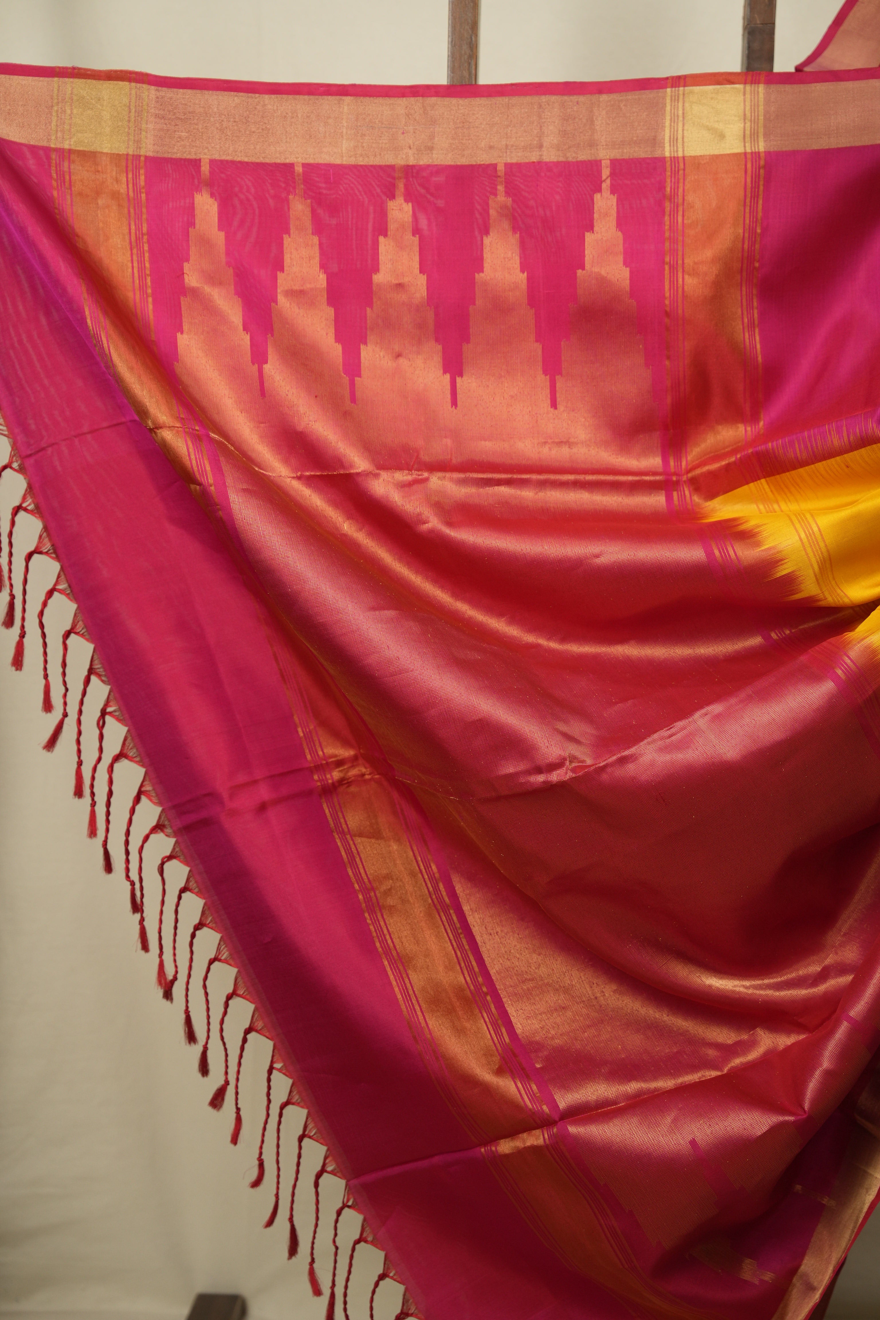 Yellow Soft Silk Saree - SRYSSS499