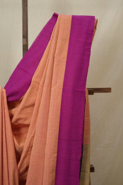 Peach Cotton Ilkal Saree - SRPCIS994