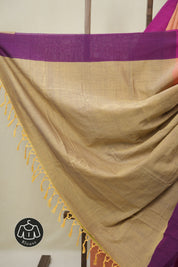 Peach Cotton Ilkal Saree - SRPCIS994