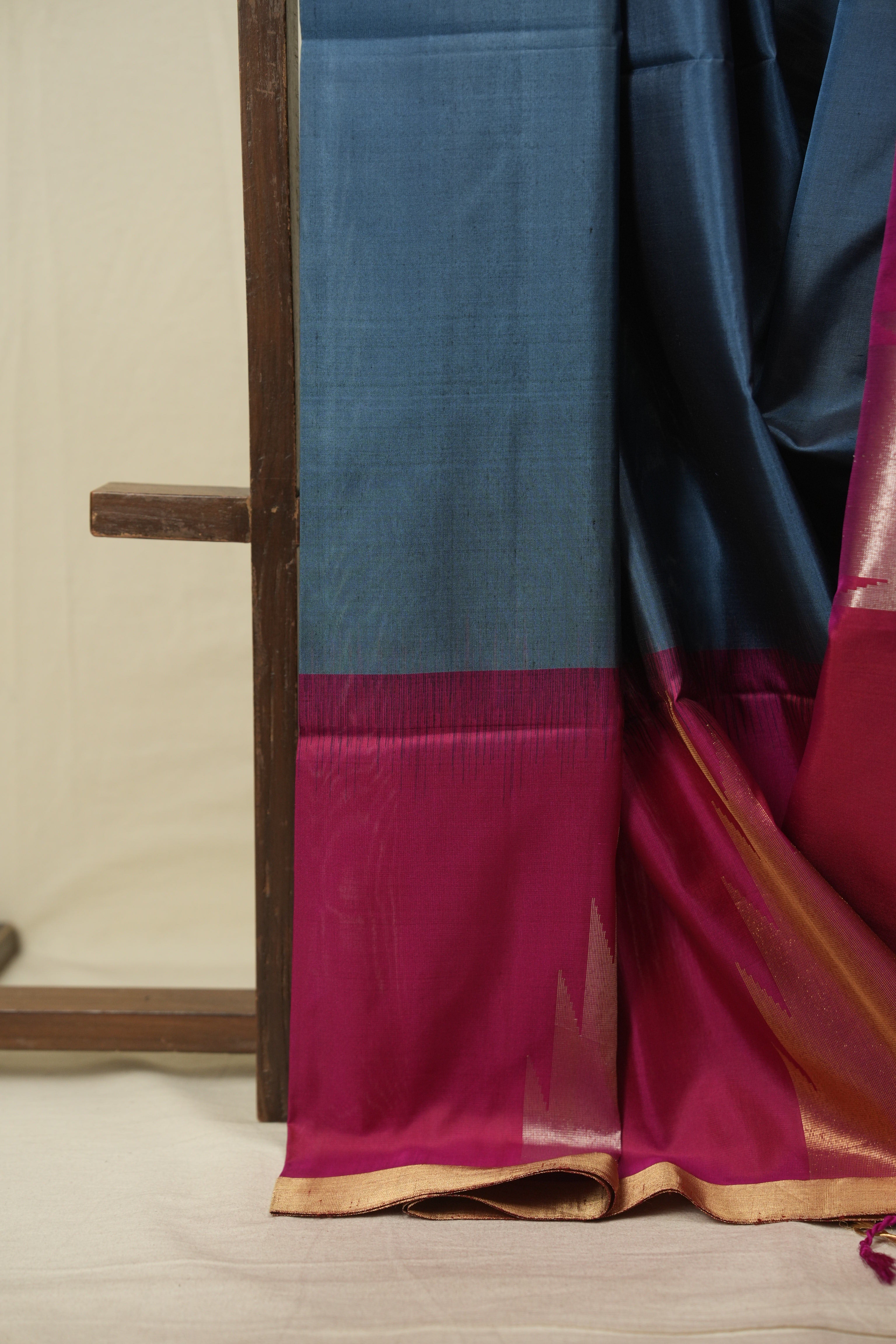 Blue Soft Silk Saree - SRBSSS498