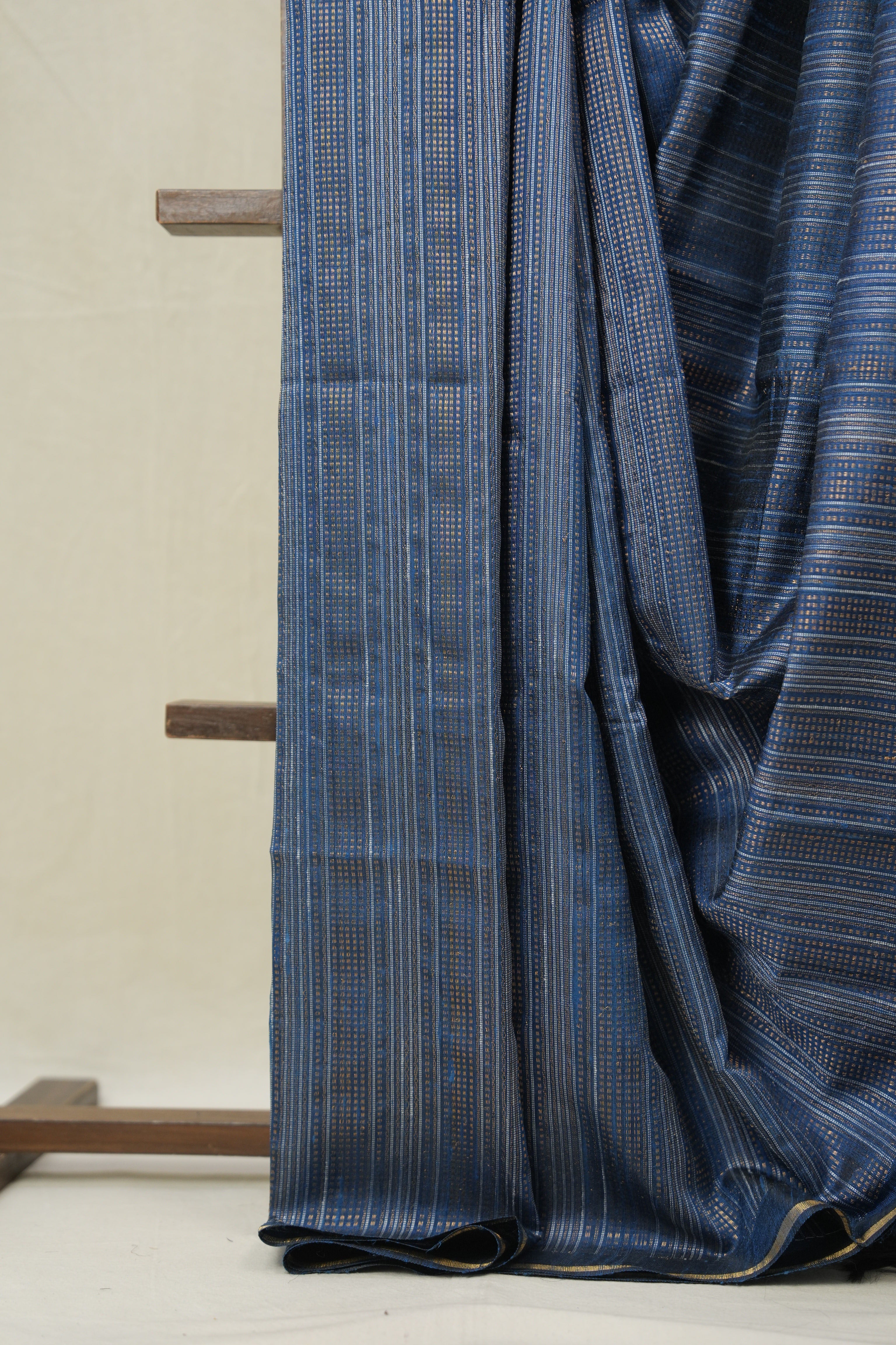 Peacock Blue Raw Silk Saree - SRPBRSS964