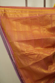 Yellow Gadwal Silk Saree - SRYGCSS199