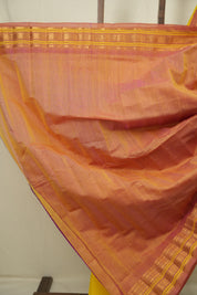 Yellow Gadwal Silk Saree - SRYGCSS199