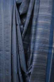 Peacock Blue Raw Silk Saree - SRPBRSS964