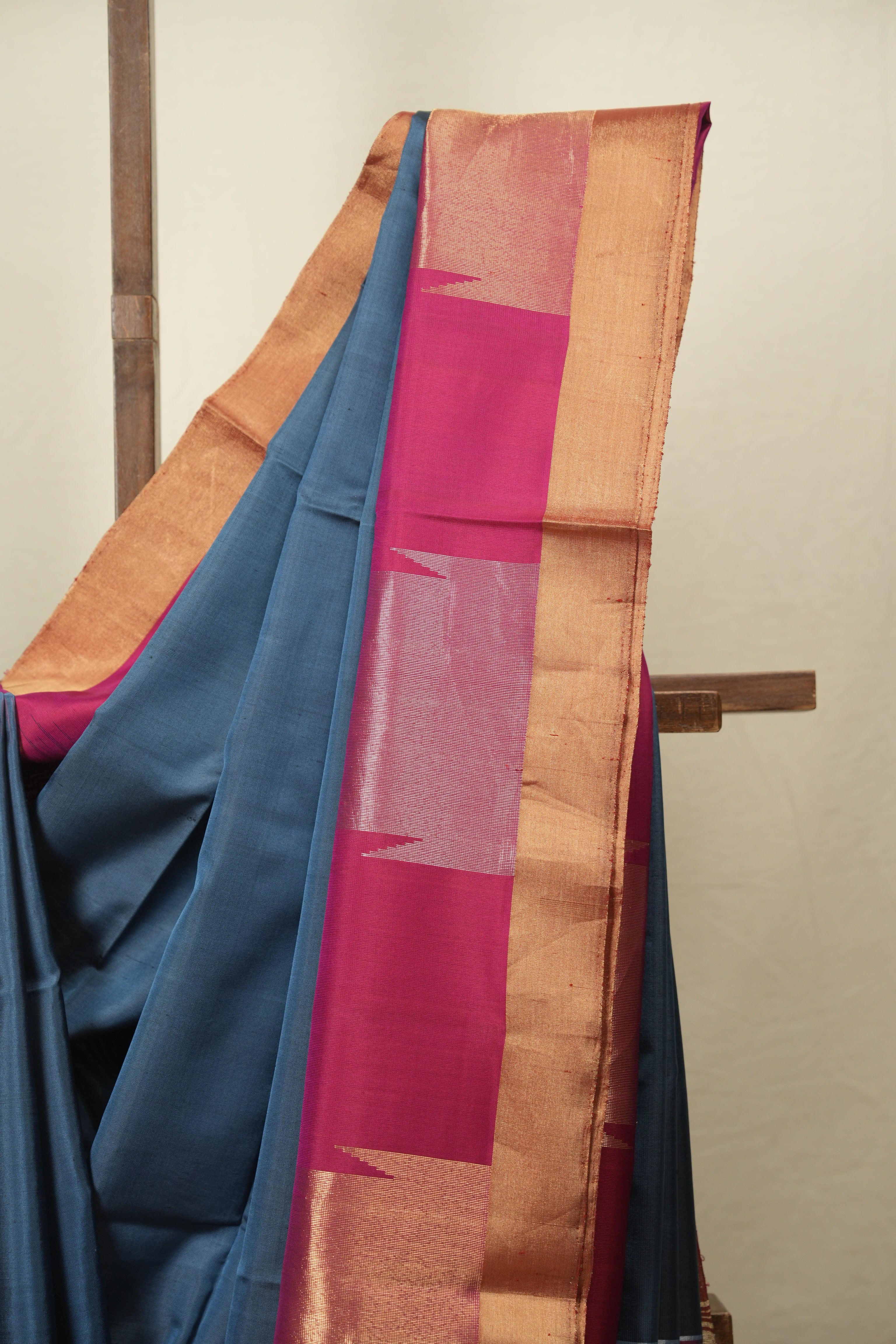 Blue Soft Silk Saree - SRBSSS498