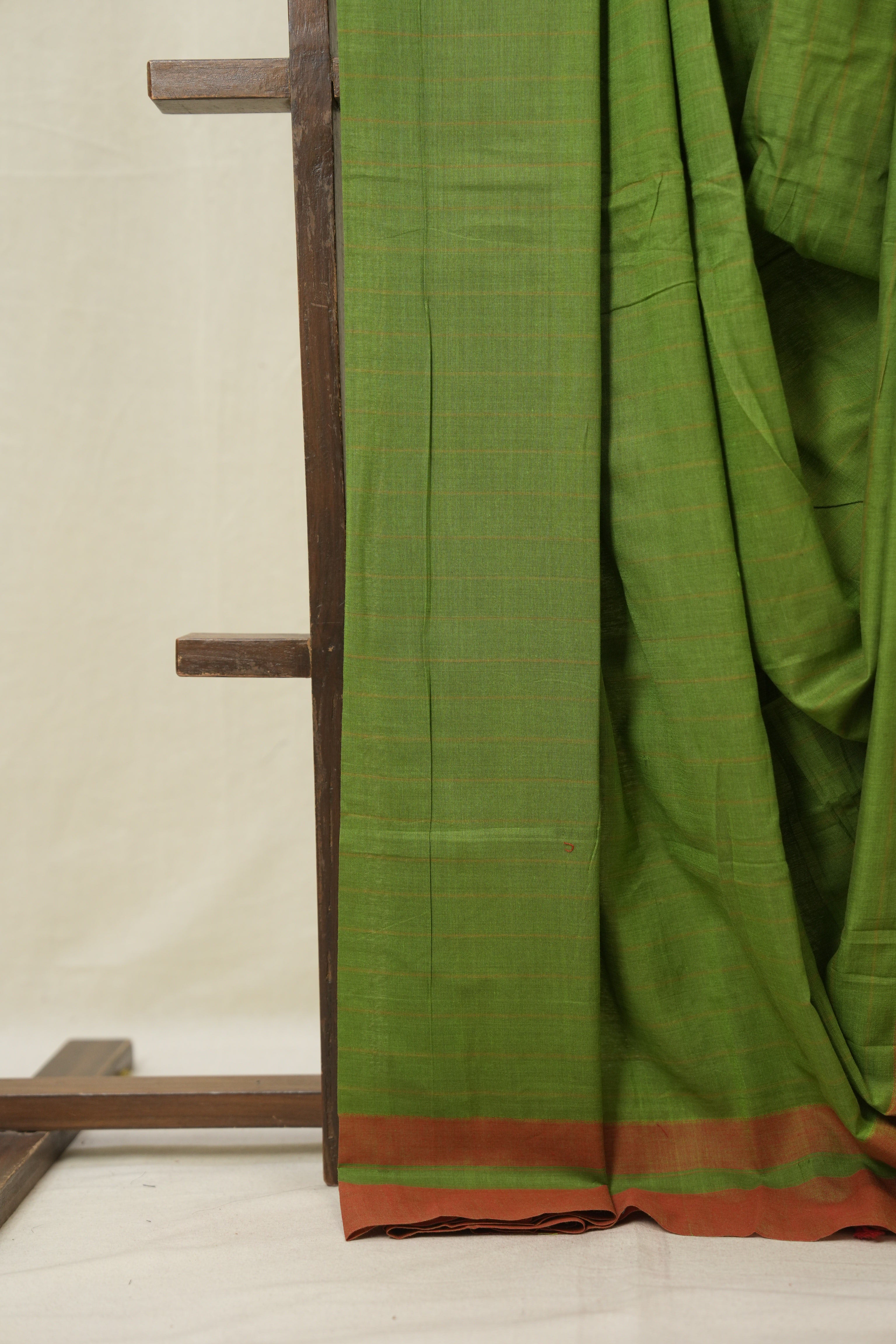 Green Cotton Ilkal Saree - SRGCIS995