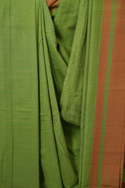 Green Cotton Ilkal Saree - SRGCIS995