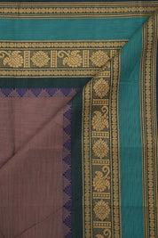 Two Tone Pink Green Kanchi Cotton Saree - SRTTPGKCS1283