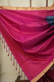 Blue Soft Silk Saree - SRBSSS498