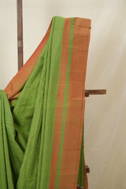 Green Cotton Ilkal Saree - SRGCIS995