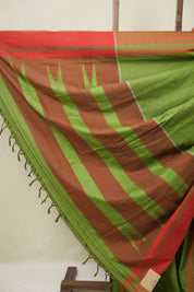 Green Cotton Ilkal Saree - SRGCIS995
