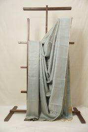 Aqua Blue Raw Silk Saree - SRABRSS965