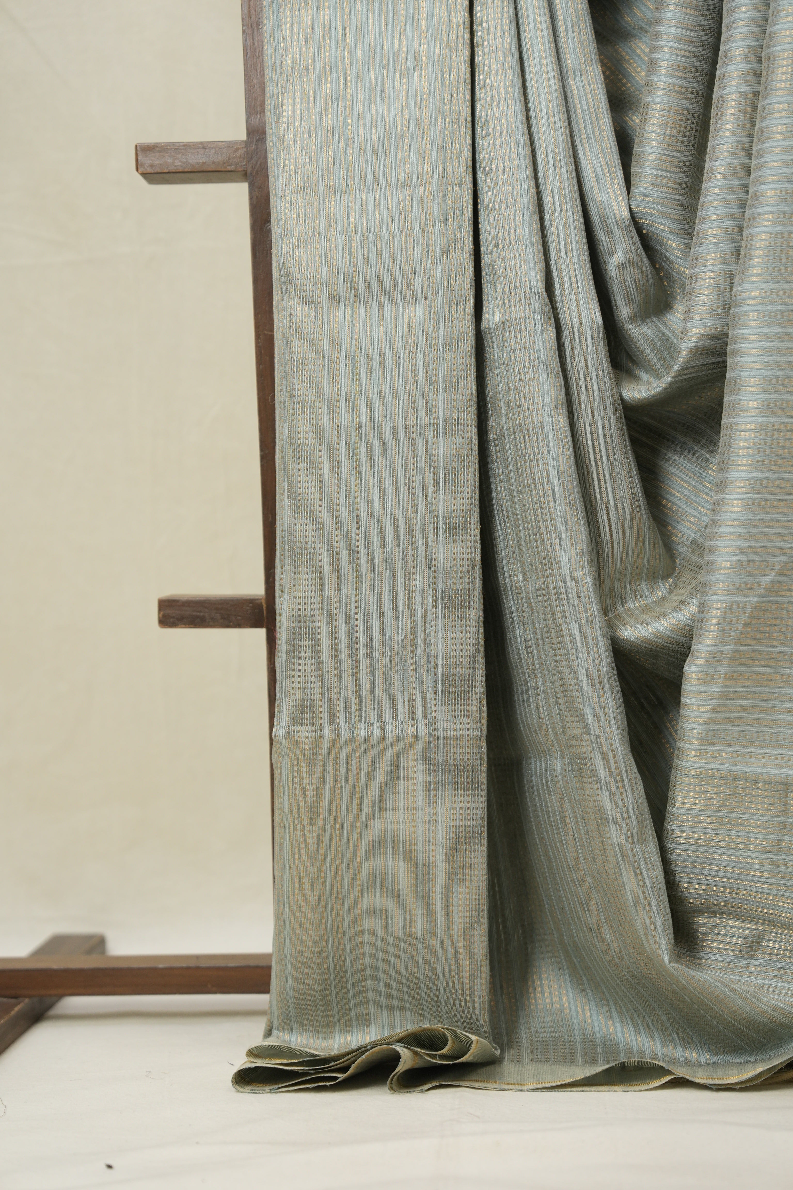 Aqua Blue Raw Silk Saree - SRABRSS965