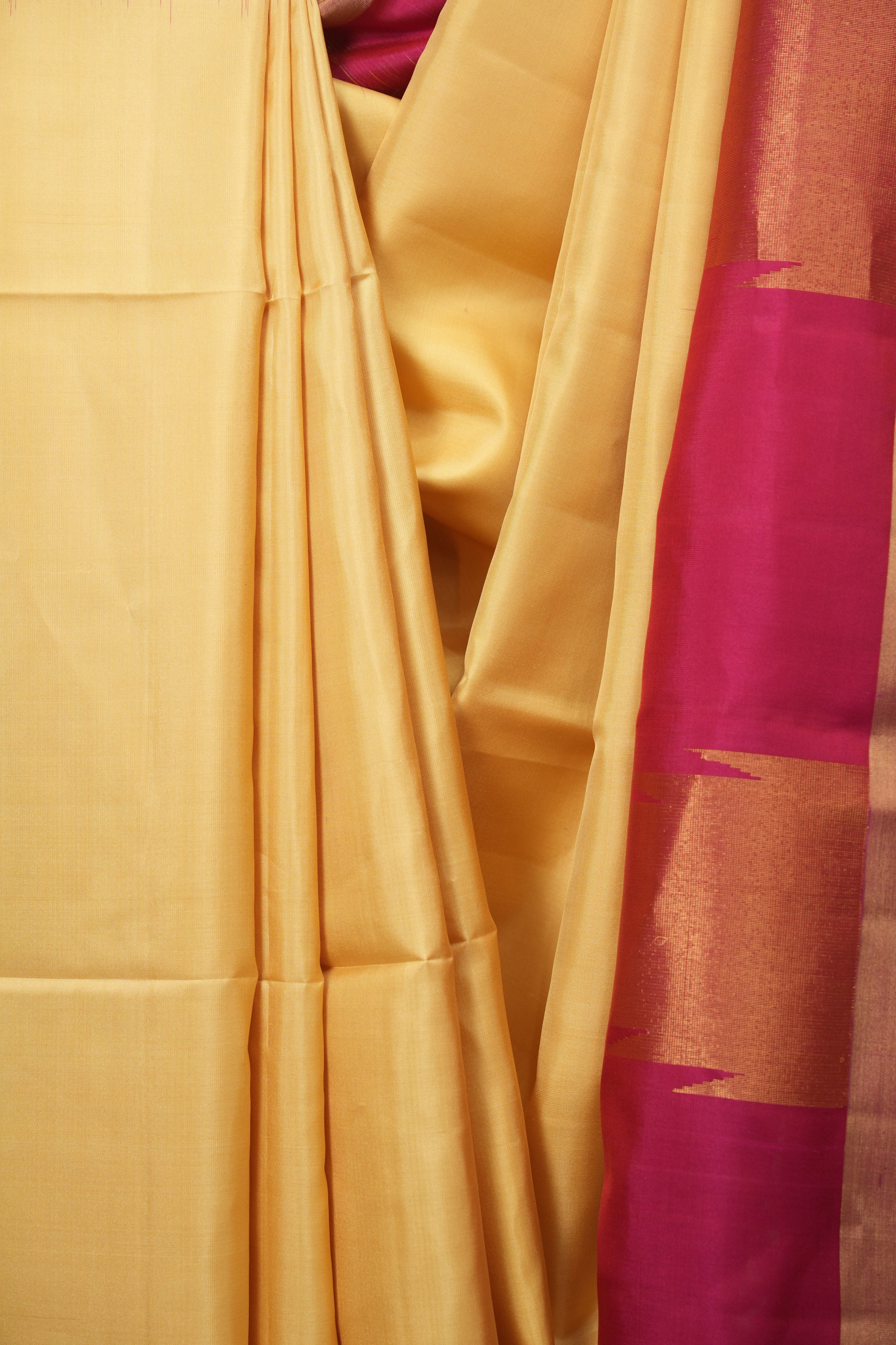 Butter Yellow Soft Silk Saree - SRBYSSS502