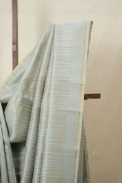 Aqua Blue Raw Silk Saree - SRABRSS965