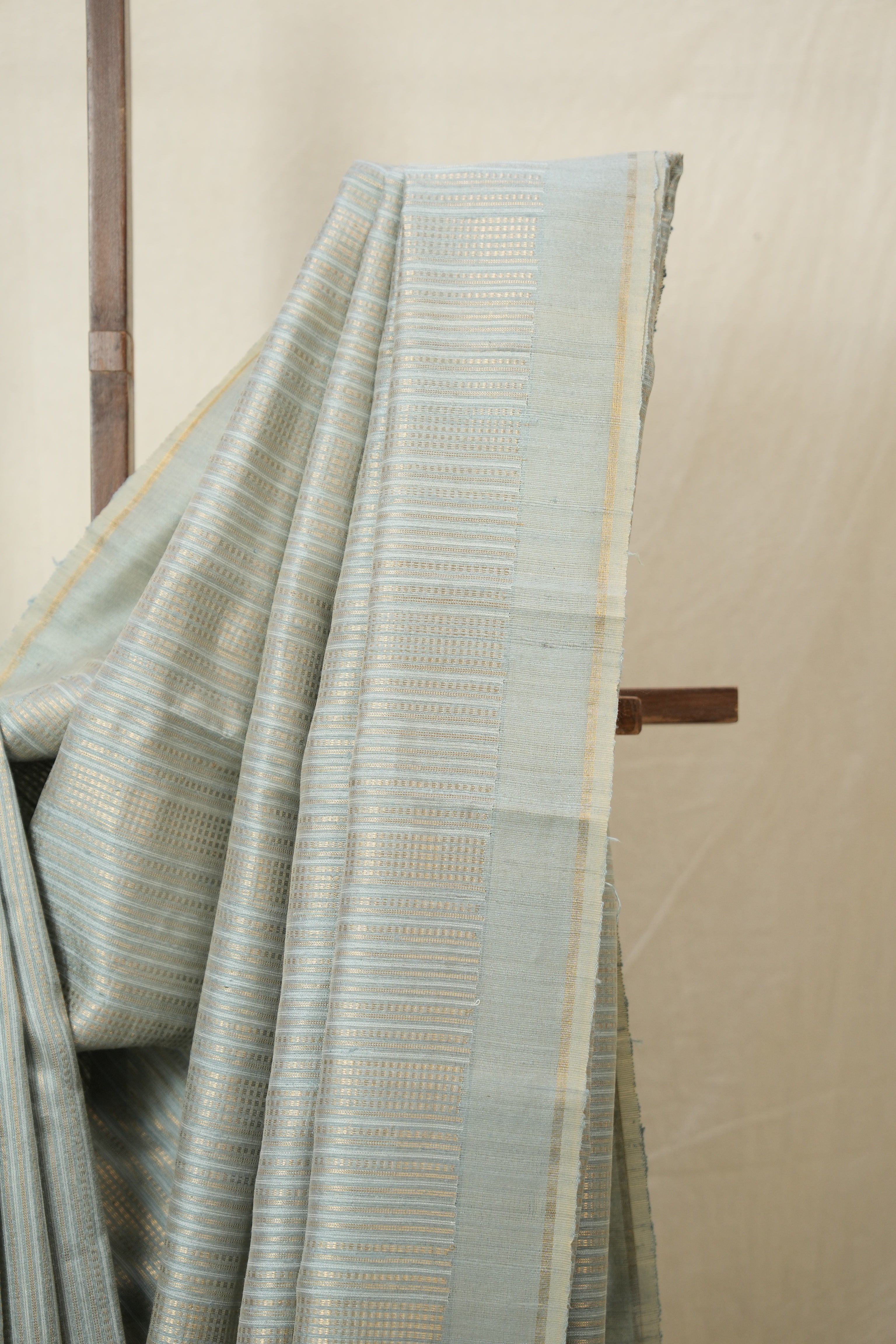 Aqua Blue Raw Silk Saree - SRABRSS965