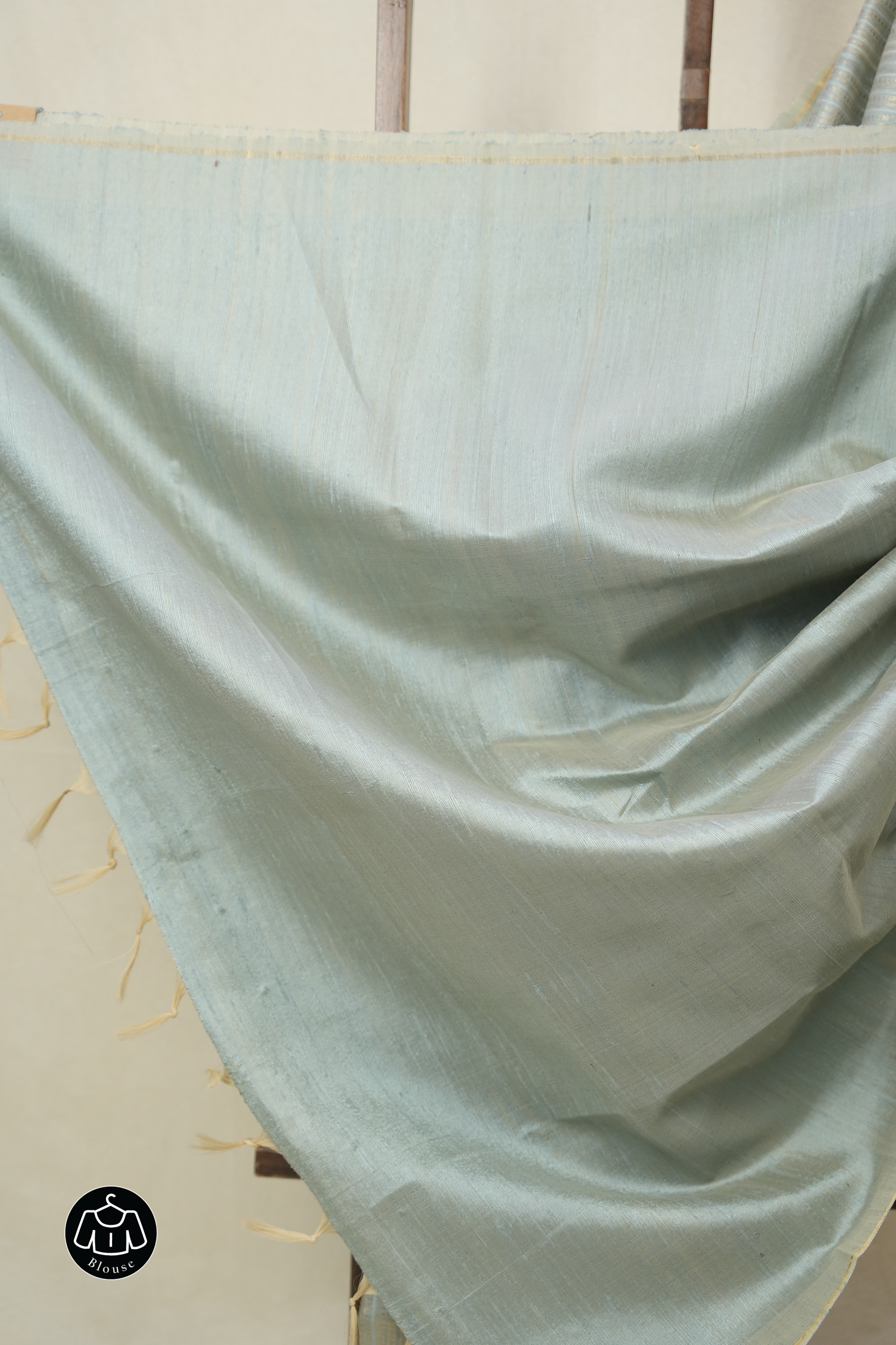 Aqua Blue Raw Silk Saree - SRABRSS965