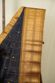 Teal Gadwal Cotton Silk Saree - SRTGCSS203