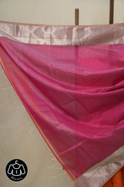 Orange Maheshwari Saree - SROMS621