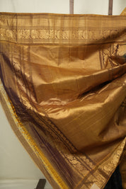 Teal Gadwal Cotton Silk Saree - SRTGCSS203