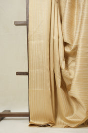 Cream Raw Silk Saree - SRCRSS966