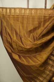 Teal Gadwal Cotton Silk Saree - SRTGCSS203