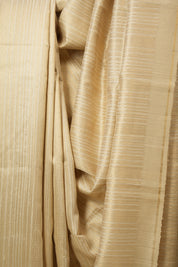 Cream Raw Silk Saree - SRCRSS966