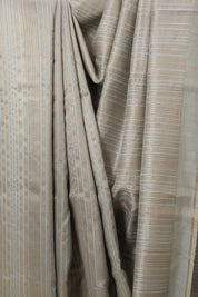 Ash Grey Raw Silk Saree - SRAGRSS967