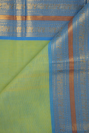 Two Tone Green Kanchi Cotton Saree - SRTTGKCS1278