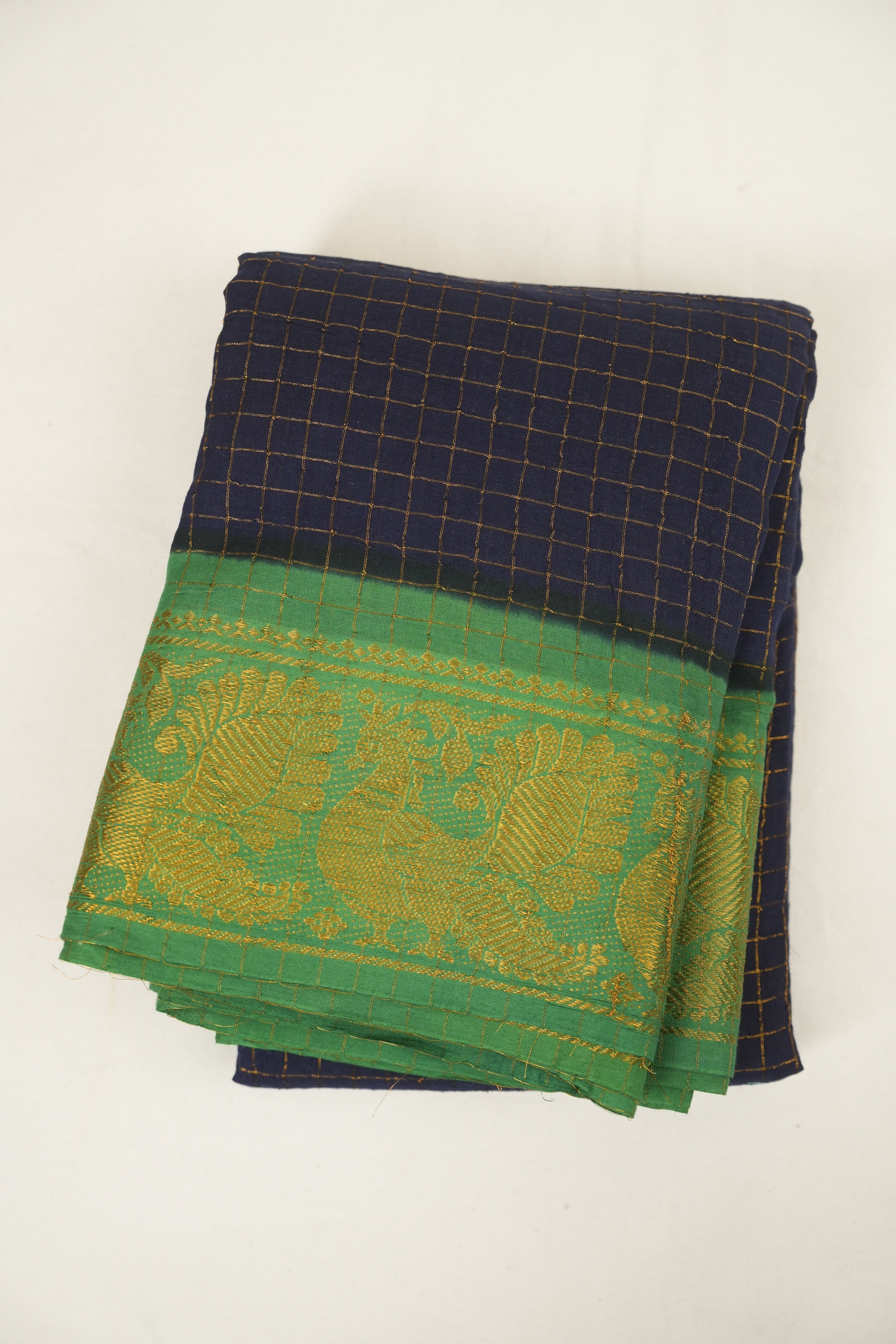 Blue Sungudi Cotton Saree - SRBSCS269